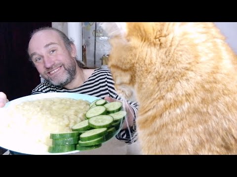 Видео: Обед с Рыжулей. Мои попытки поститься. Там мёрзнут. Мукбанг. Обжор. Еда на камеру. Диета. Шизофрения