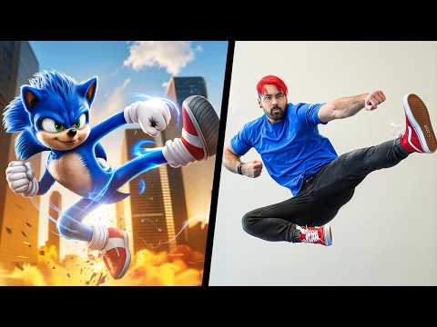 Видео: Пробуем трюки из Sonic The Hedgehog 3 в реальной жизни!