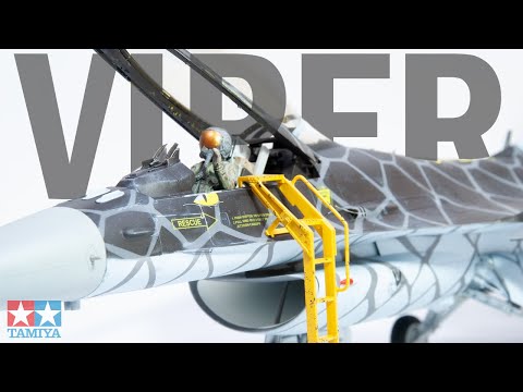 Видео: Демонстрационная группа F16-CJ Viper от Tamiya в масштабе 1:32 | Полная сборка | HD