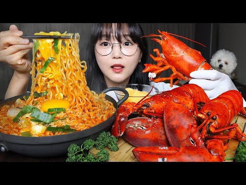 Видео: ОСТРЫЙ РАМЕН И ЛОБСТЕР🍜🦞MUKBANG ASMR