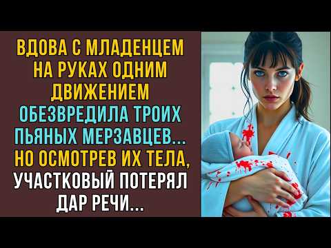 Видео: Вдова с младенцем обезвредила троих мерзавцев... Но участковый замер в шоке, когда..СЛУШАТЬ РАССКАЗЫ
