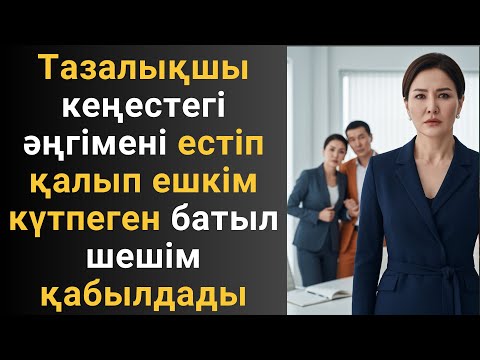 Видео: Тазалықшы кеңестегі әңгімені естіп қалып, ешкім күтпеген батыл шешім қабылдады