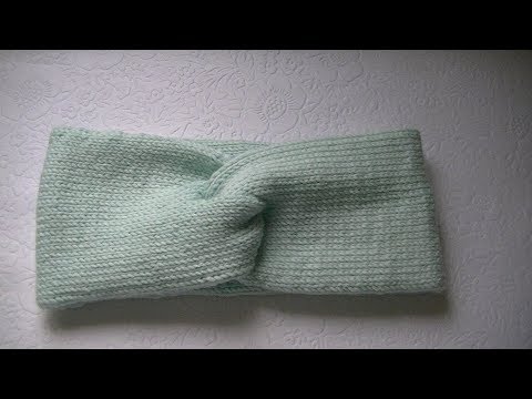 Видео: Вяжем повязку на голову