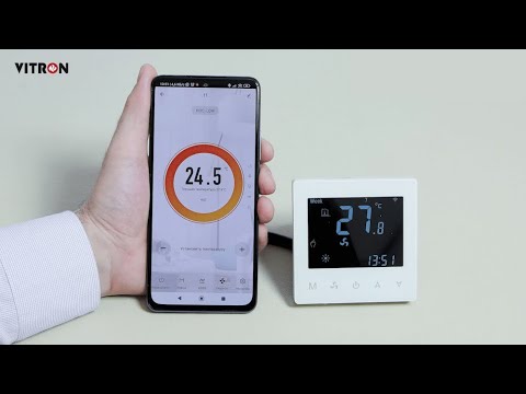 Видео: Конвекторы VITRON. Настройка по сети WiFi термостата W-THERM 0-10V для вентиляторов постоянного тока