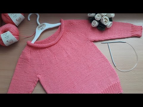 Видео: КРУГЛАЯ #КОКЕТКА СПИЦАМИ . СВИТЕР С КРУГЛОЙ КОКЕТКОЙ С РОСТКОМ .