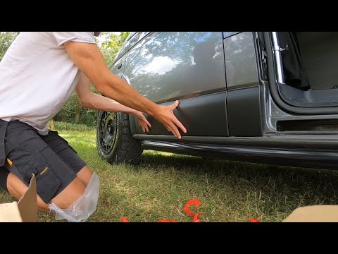 Видео: Модернизация VW Swamper | Установка пластиковых боковых молдингов кузова на мой VW Transporter T5