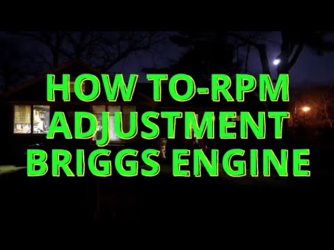 Видео: КАК ПРАВИЛЬНО ОТРЕГУЛИРОВАТЬ ОБОРОТЫ НА ДВИГАТЕЛЯХ Briggs And Stratton 5–6 л.с. С ПЛОСКОЙ ГИДРОЦИ...