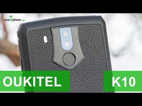 Видео: OUKITEL K10 - смартфон с батареей на 11000 мАч, NFC, дисплеем 18:9