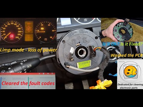 Видео: Датчик угла поворота рулевого колеса Mercedes A-Class W169 — ошибка ESP N80 — аварийный режим. По...