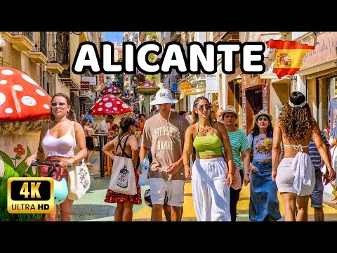 Видео: 🇪🇦[4K] АЛИКАНТЕ - Пешая экскурсия по пляжу и городу - Средиземноморский рай Испании - Коста Бланка