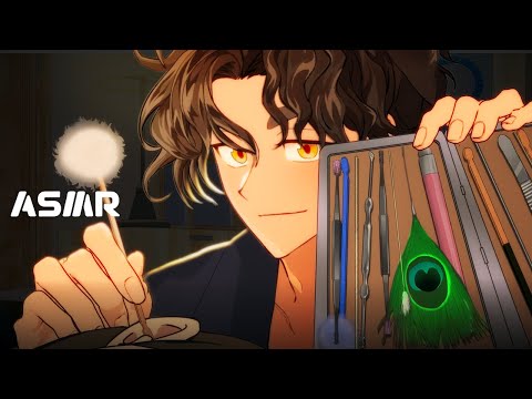 Видео: ASMR│😴Ленивая весенняя огуречная маска для лица и чистка ушей🥒👂