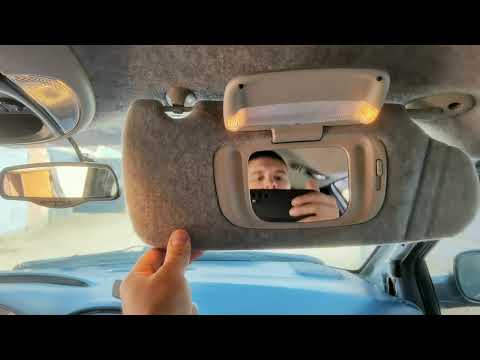 Видео: Перетяжка солнцезащитного козырька Chrysler Voyager, Town and Country