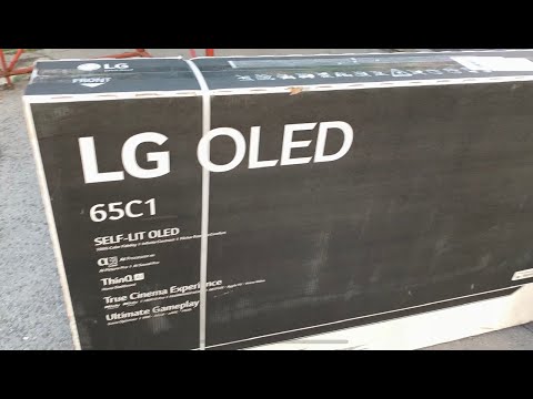 Видео: LG C1 распаковка, обзор, дефект матрицы