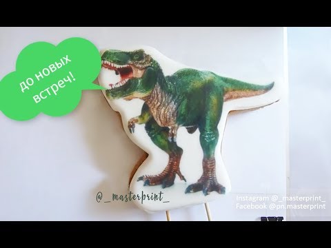 Видео: Пищевой принтер для тортов, пряников и других кондитерских изделий. Примеры печати, размер А4++