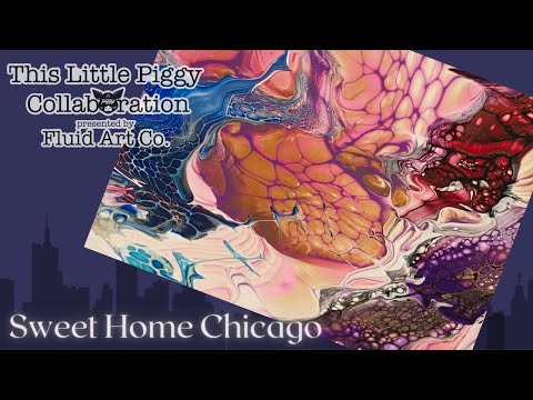 Видео: #218 Корабли на рассвете 🐷 TLP Collab 🐷 |  Акриловая заливка |  Аннотация |  Жидкая живопись