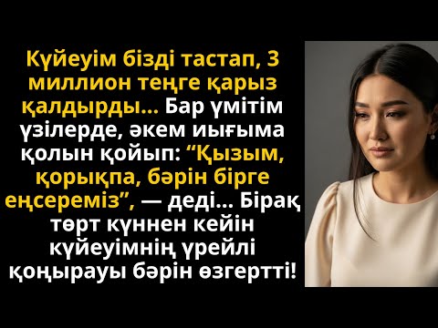 Видео: күйеуім 3 млн теңге қарызбен қашты, төрт күннен соң өзі хабарласты | Жаңа әңгіме