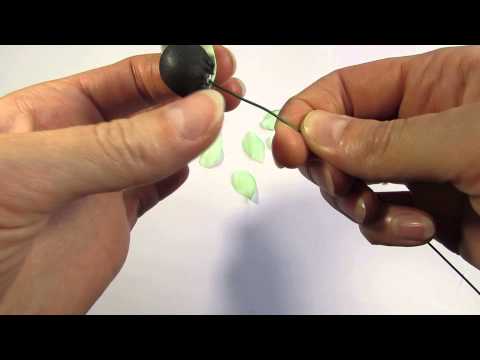 Видео: Мастер-класс "Как изготовить стебелек, листики и бутон анемона". 2015 г.