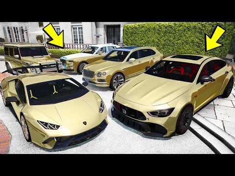 Видео: УГНАЛ КУЧУ ЗОЛОТЫХ ЧИТ ТАЧЕК ЗА 180 СЕКУНД! БИТВА ВОРОВ ГТА 5! ОБЗОР МОДА В GTA 5!