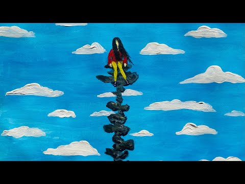 Видео: Сурет салу. Ең оңай сурет. Акрил бояуымен сурет салу. @Zulfiya.talipova