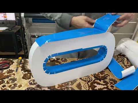 Видео: Вывеска из объемных световых букв