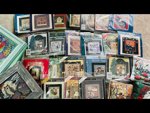 Видео: 🔥Весь вышитый и оформленный Милл Хилл и моя редкая коллекция наборов ⭐️🤗