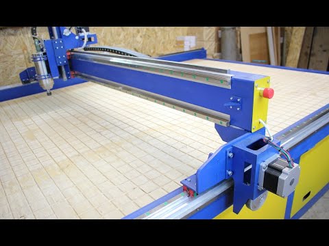 Видео: Станок ЧПУ 2100 x 3100 с вакуумным столом. CNC milling machine with vacuum table.