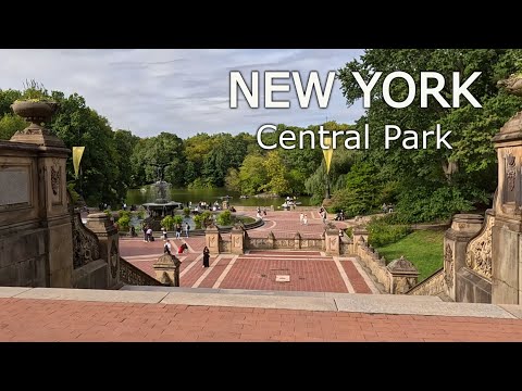 Видео: New York - Walking tour Central Park NYC 4К 60fps