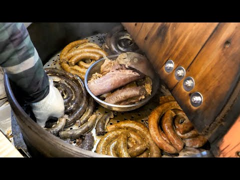 Видео: Специализированный магазин Sundae (клейкий рис, кимчи, карри, мясо) - корейская уличная еда