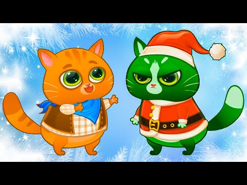 Видео: Суровый КОТИК БУБУ #78. Зелёный кот Гриша портит Новый Год. Мультик ИГРА про котят на Игрули TV