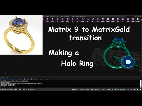Видео: Кольцо MatrixGold Halo