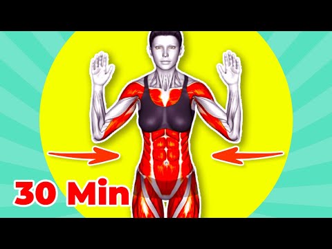 Видео: ➜ За 50? ➜ Попробуйте эту 30-минутную тренировку стоя для более плоского живота