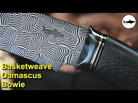 Видео: Ковка дамасской ткани корзины снимает охотничий нож
