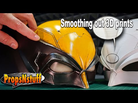 Видео: Изготовление капюшона Росомахи — мой самый быстрый способ сгладить рисунок из PLA