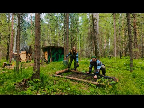 Видео: ЧТО ВЫРОСЛО НА ГРЯДКЕ У ОТШЕЛЬНИКОВ? | РЕМОНТ В БАЛАГАНЕ | БАННЫЙ ДЕНЬ В ЛЕСУ