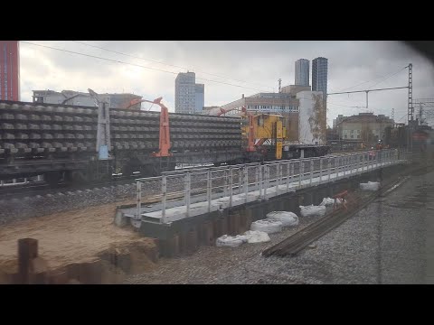 Видео: Работы между Дмитровской и Марьиной Рощей. Перенос пути D2 на Москву. 2025/10/26 (26 окт./вс.)