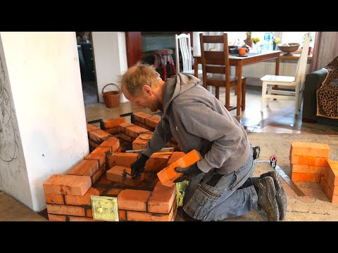 Видео: Продолжаю строить уникальную по теплоемкости печь с вторичным воздухом! Часть 2