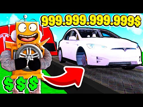 Видео: САМАЯ КРУТАЯ В МИРЕ ФАБРИКА МАШИН ТЕСЛА! 5 серия НУБ И ПРО ВИДЕО ROBLOX Car Factory Tycoon