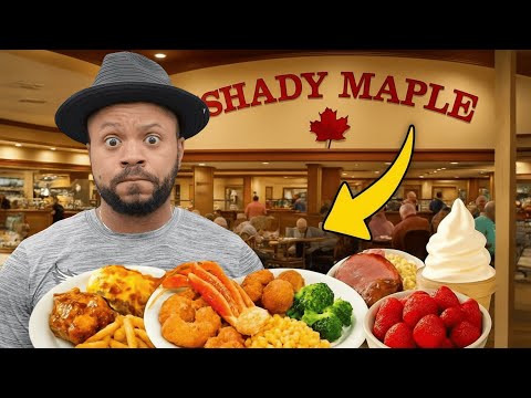 Видео: Я съел всё в самом большом буфете в Америке