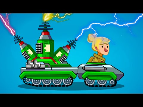 Видео: ТЕСЛА Танк Hills of steel #48 Обновление скинов водителей. Доминирование с Кидом на Машинки Кида
