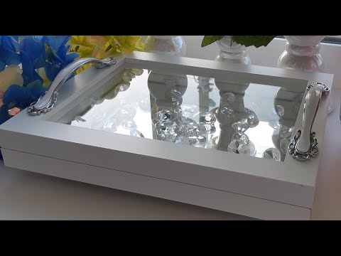 Видео: ...Поднос из  фоторамок  и зеркала///самый простой способ///