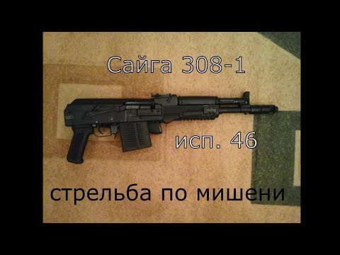 Видео: Сайга 308-1  исп. 46  Пристрелка