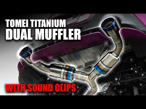 Видео: Комплект глушителя Tomei Titanium DUAL GR86 TB6090 SB05B