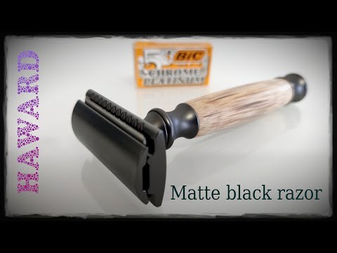 Видео: HAWARD Matte black razor с лезвием BiC