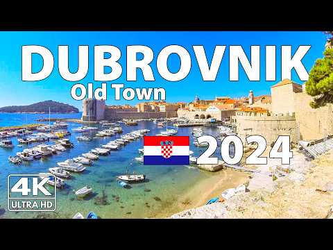 Видео: Дубровник Хорватия Прогулка Walking Tour ☀️ 4K с Субтитрами