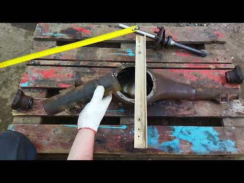 Видео: Размеры моста москвича,под колею 70см.