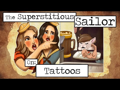 Видео: Суеверный моряк: Татуировки