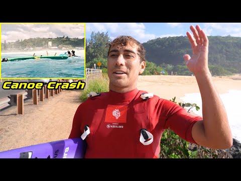 Видео: КАТАСТРОФА ПРОИЗОШЛА ВО ВРЕМЯ СЕРФИНГА В ЗАЛИВЕ ВАЙМЕА