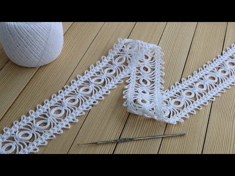 Видео: КРУЖЕВО КРЮЧКОМ простое вязание для начинающих МАСТЕР-КЛАСС How to Crochet Lace Tape Ribbon