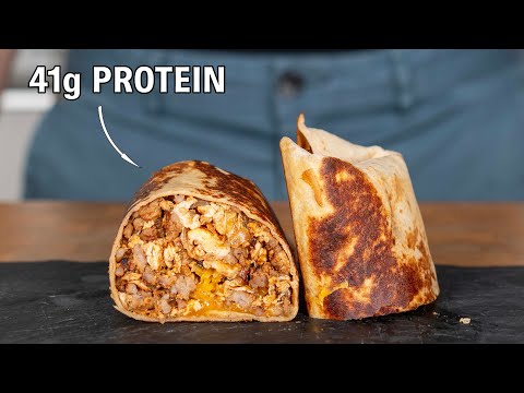 Видео: Я приготовил на завтрак буррито с 41 г белка