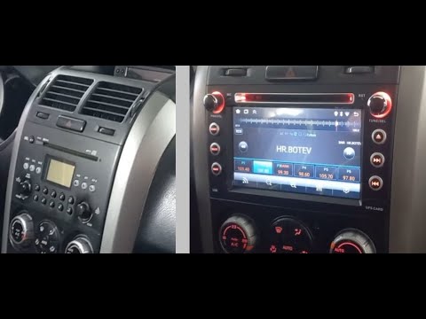 Видео: Установка Android магнитолы и камеры заднего вида на Сузуки Гранд Витара
